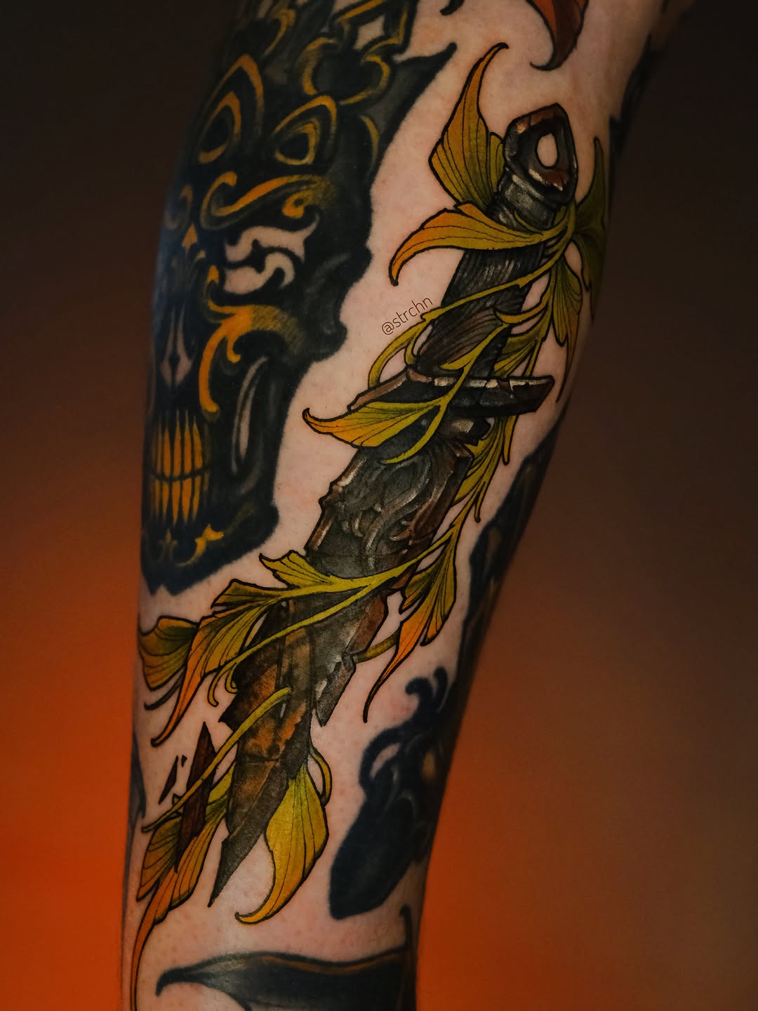 Tattoo by @strchn — realism, black_and_grey