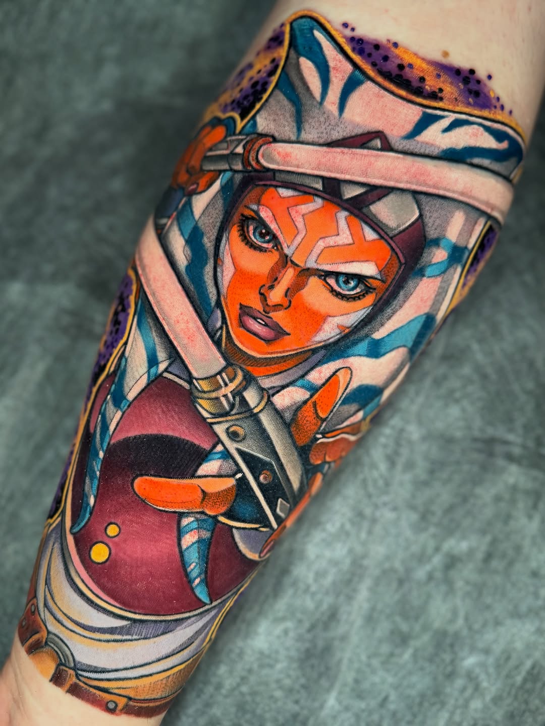 Tattoo by @ali_tattoos — realism, anime