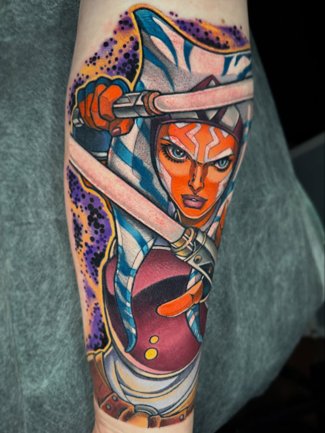 Tattoo by @ali_tattoos — realism, anime