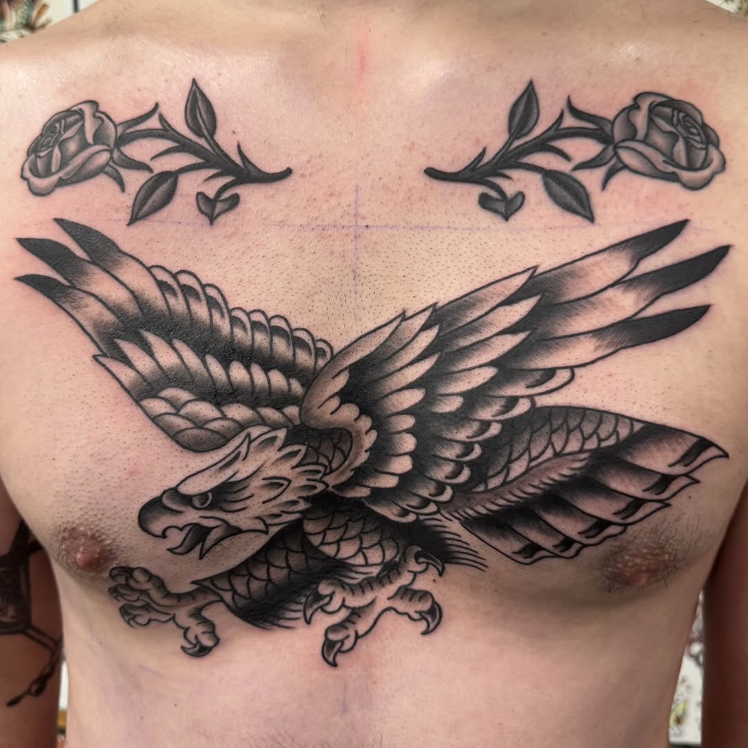 Tattoo by @fantasytattooco — american_traditional, black_and_grey