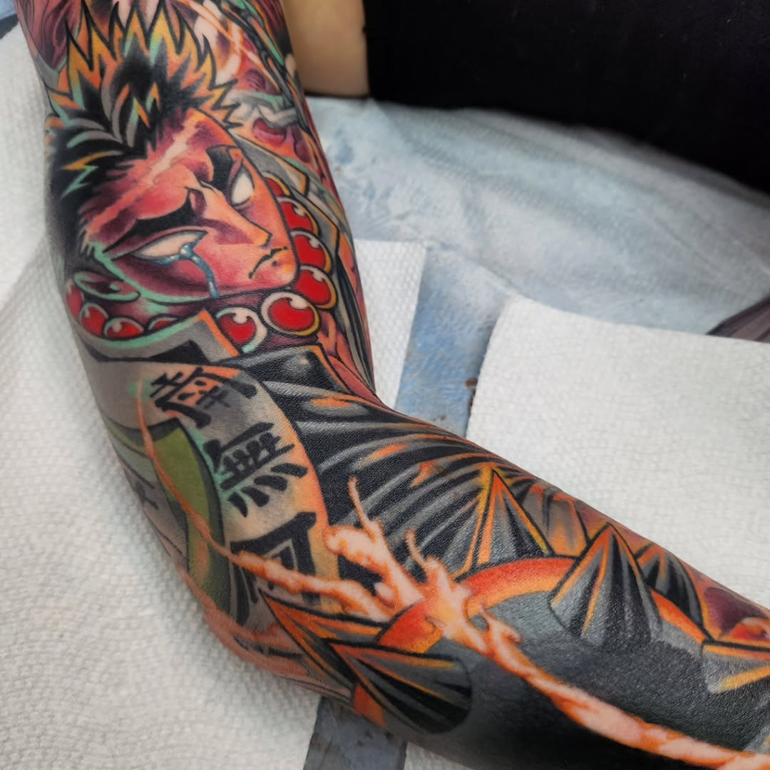 Tattoo by @fantasytattooco — japanese_irezumi, black_and_grey