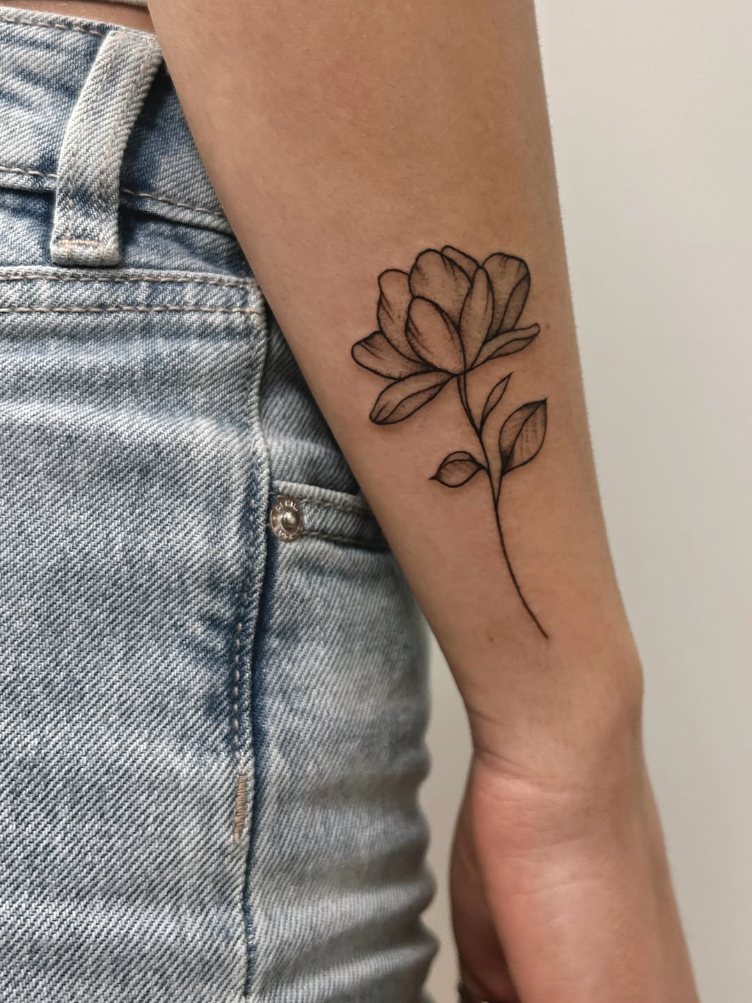 Tattoo by @shroomgrrrl — fine_line
