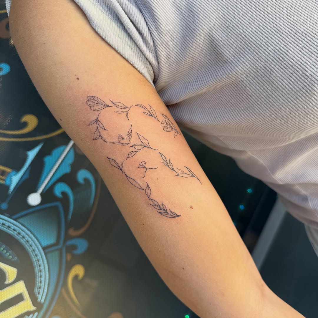 Tattoo by @demonica_ink666 — fine_line