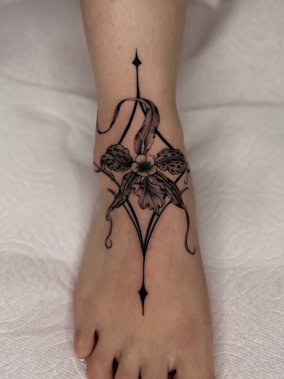 Tattoo by @inkmonic — black_and_grey, ornamental