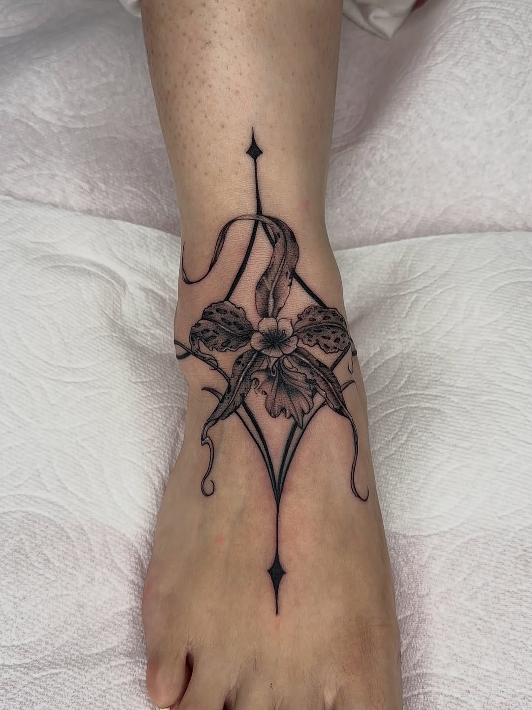 Tattoo by @inkmonic — black_and_grey, ornamental