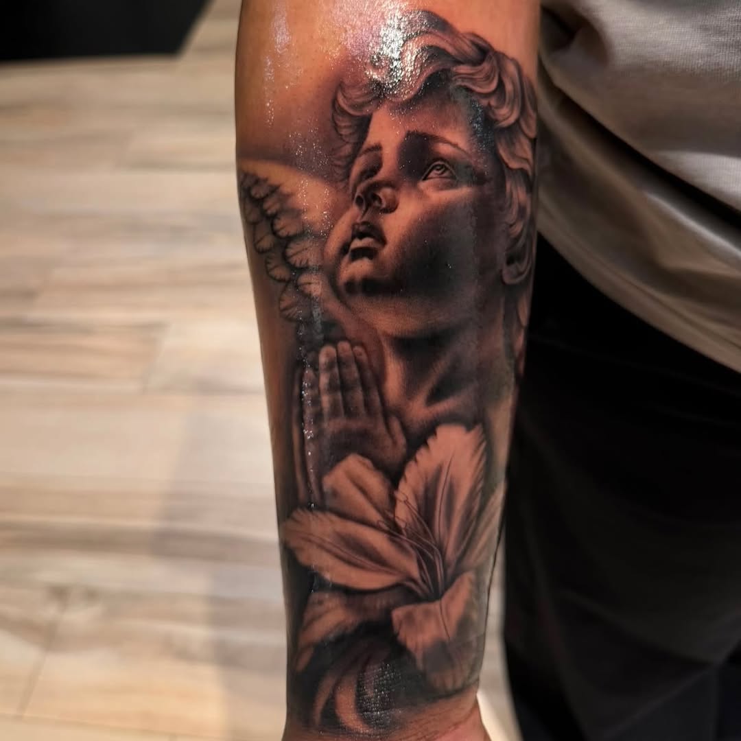 Tattoo by @tori_tattooz β realism, black_and_grey