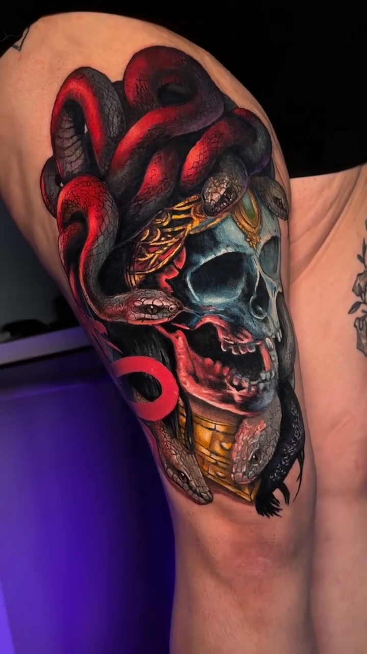 Tattoo by @katenski.ink โ realism, dark_realism