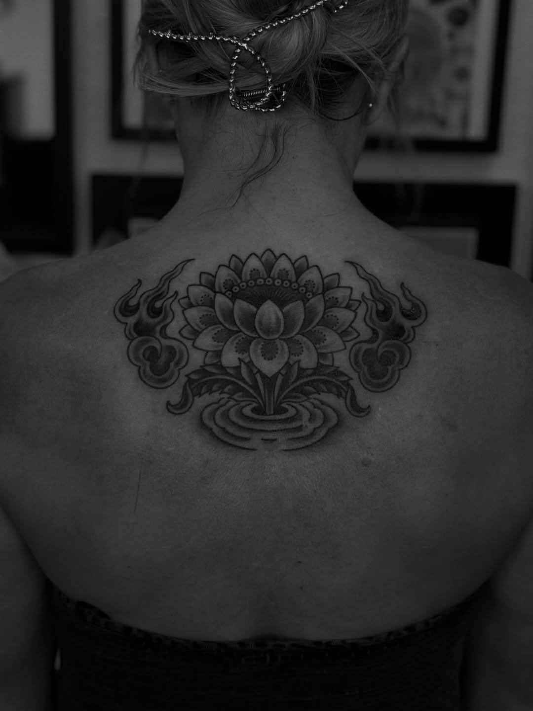 Tattoo by @benkarnofsky โ black_and_grey, ornamental