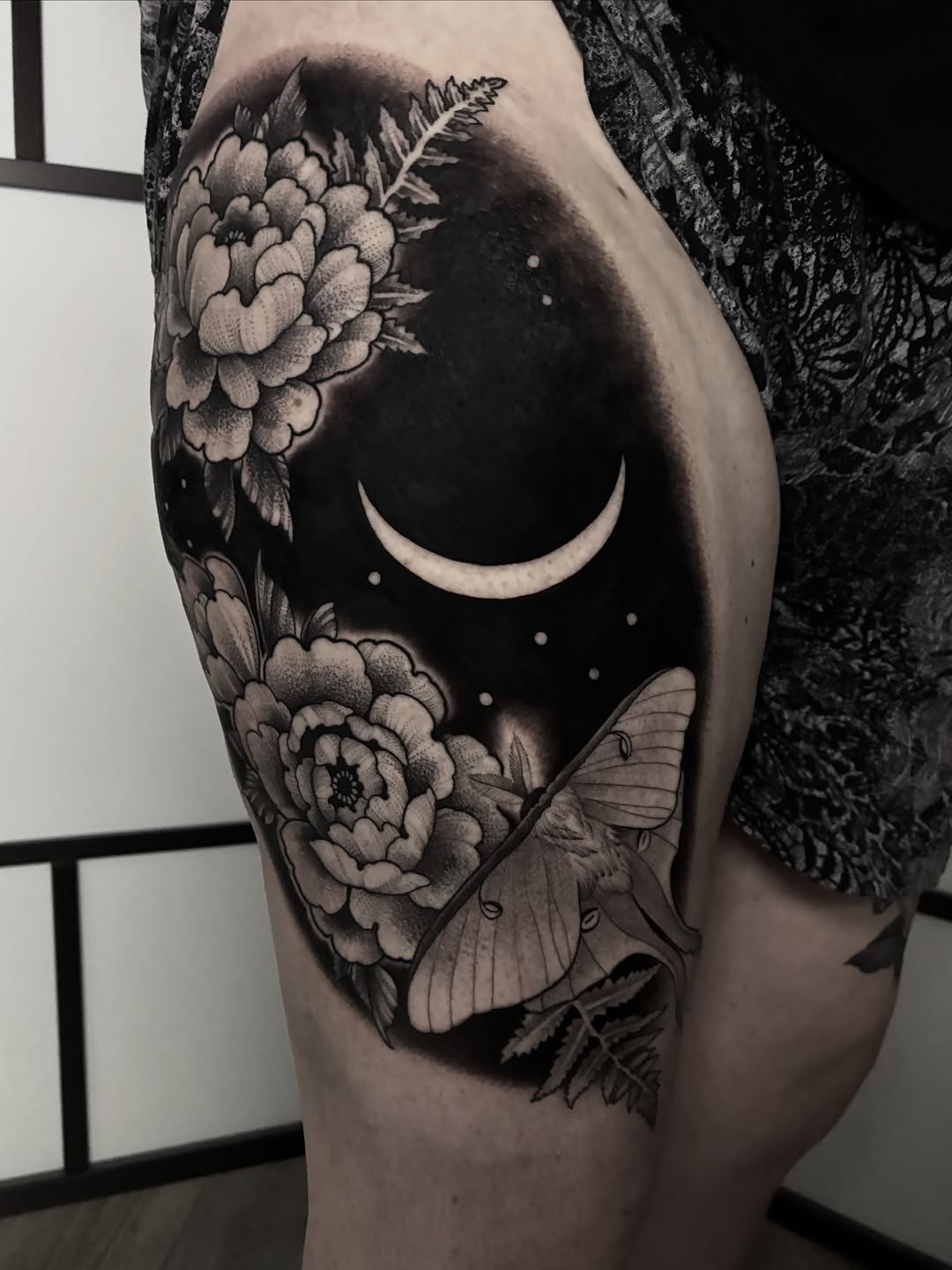 Tattoo by @cameron.morris.tattoo — black_and_grey, realism