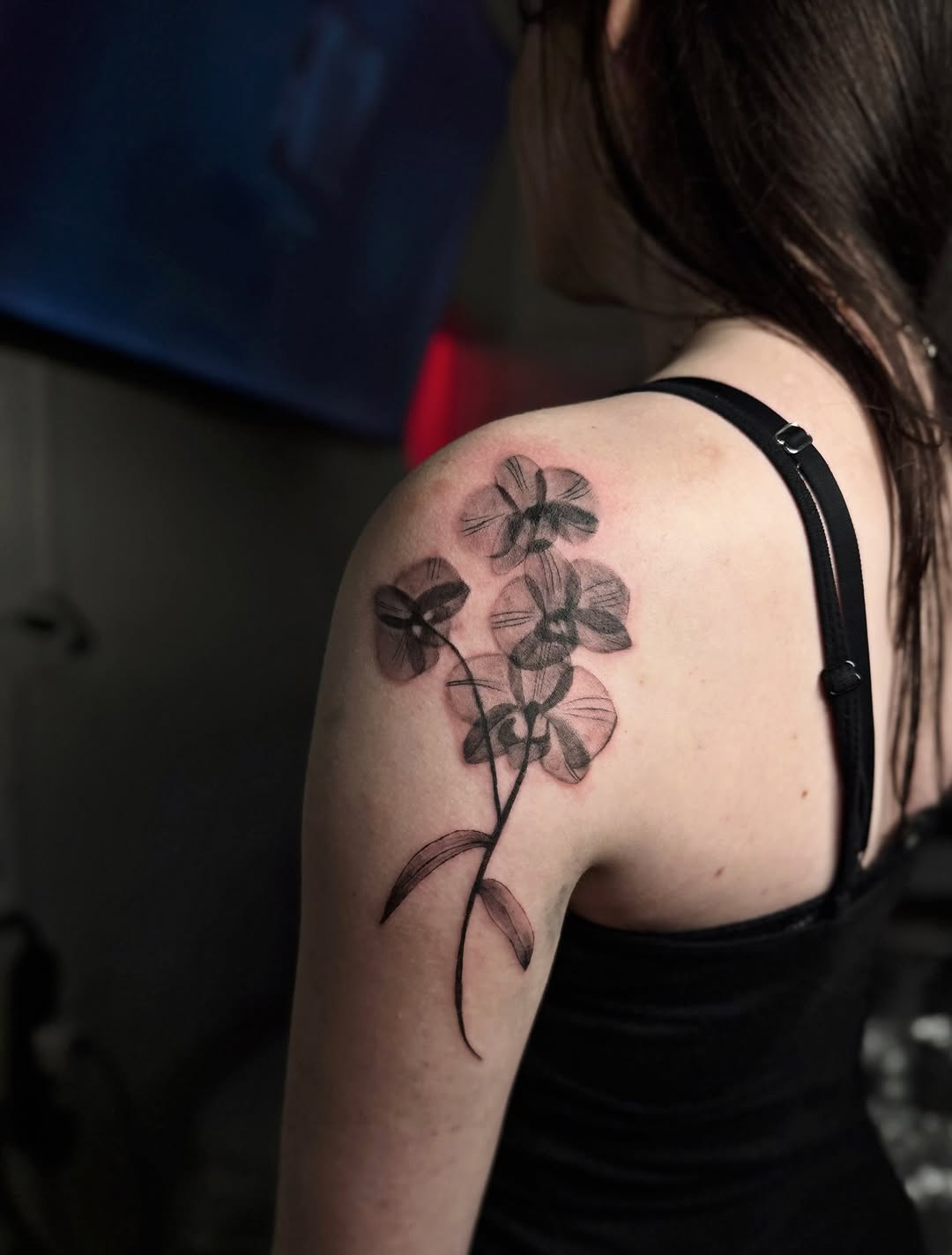 Tattoo by @needlenikki — fine_line, black_and_grey