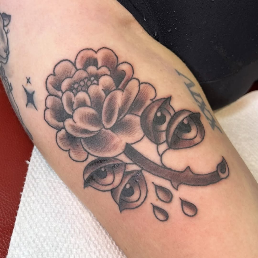 Tattoo by @soapytattoo β american_traditional, black_and_grey