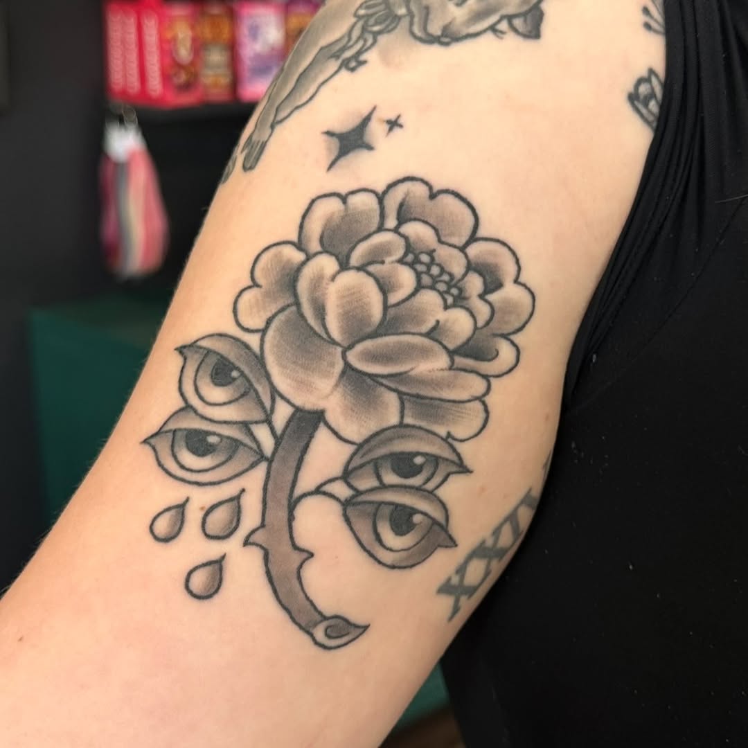Tattoo by @soapytattoo β black_and_grey, neo_traditional