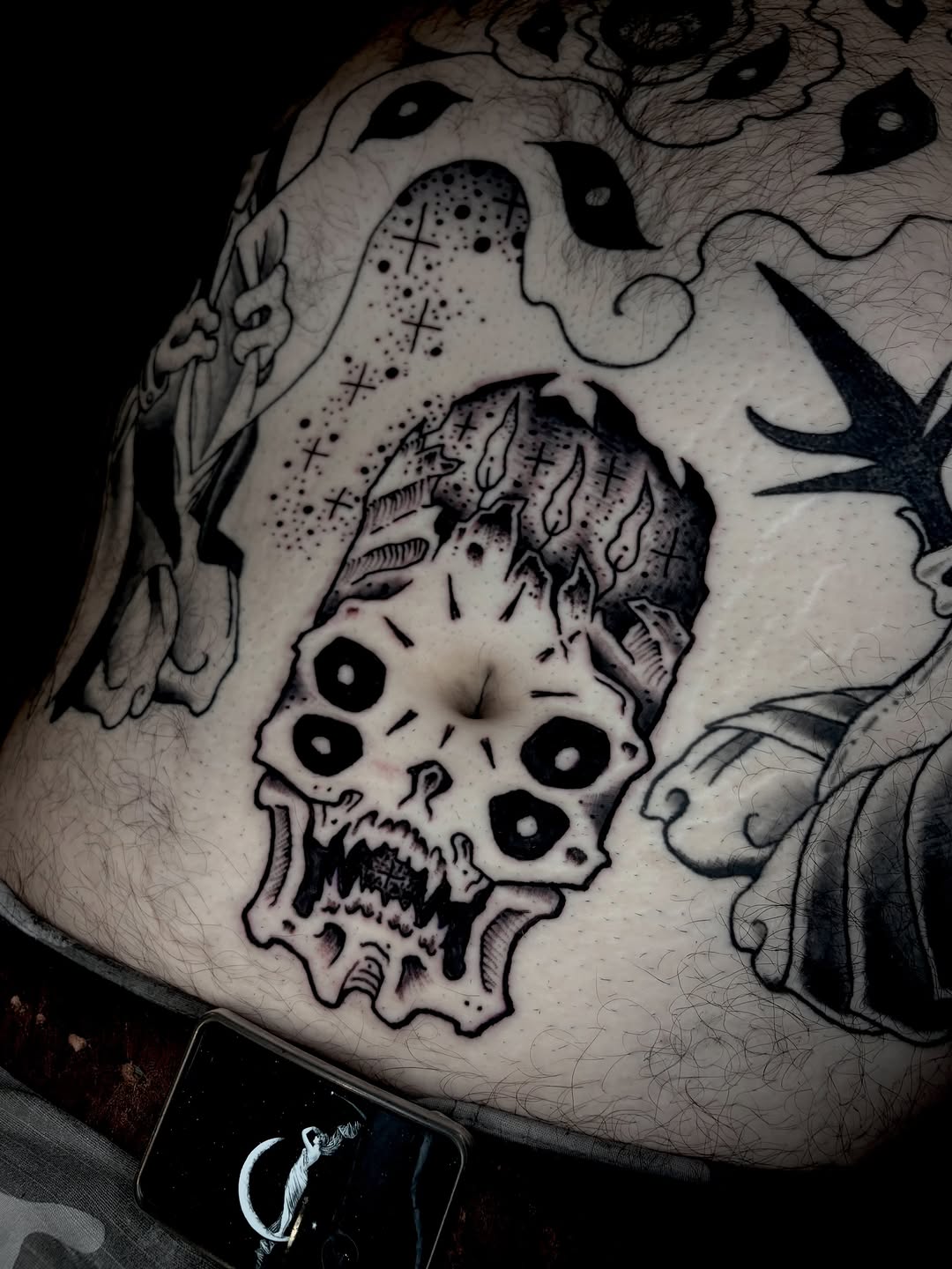 Tattoo by @the.sprouler — black_and_grey, chicano