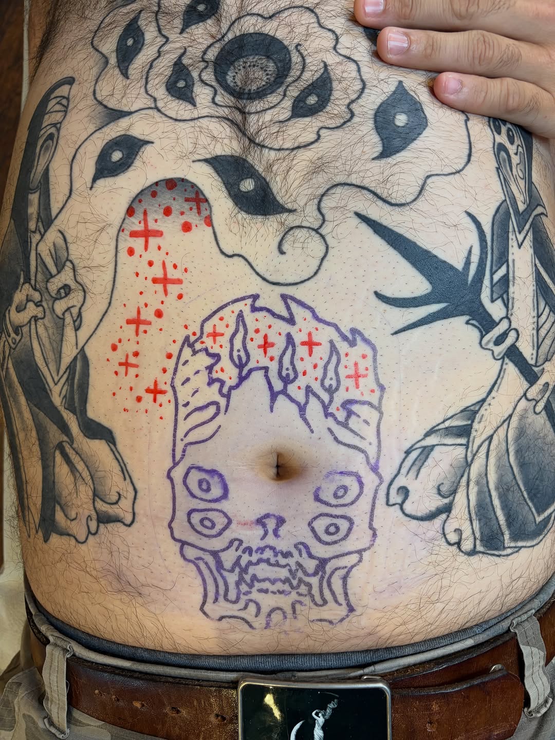 Tattoo by @the.sprouler — blackwork, black_and_grey