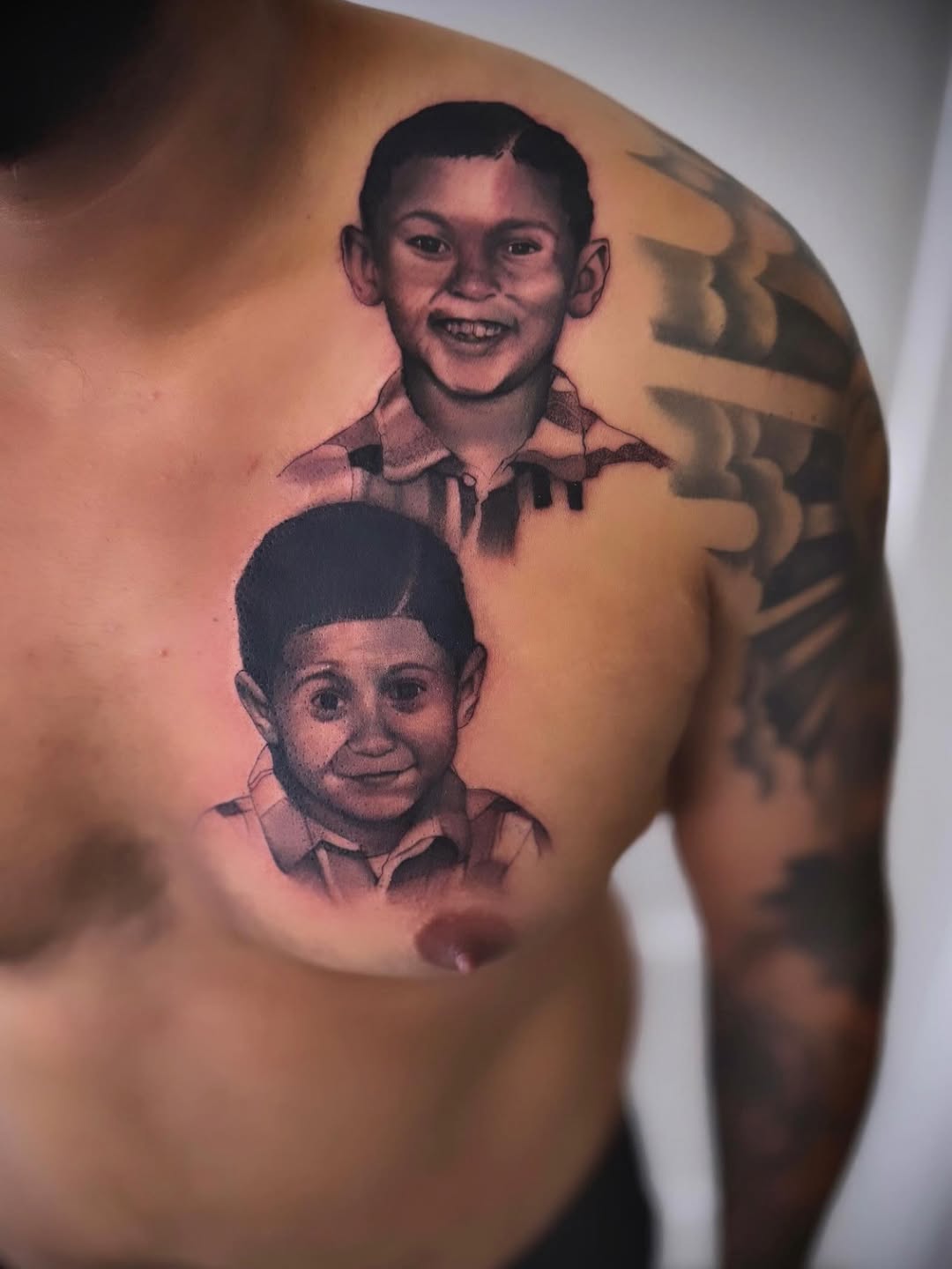 Tattoo by @lalo_inktattoos — realism, black_and_grey