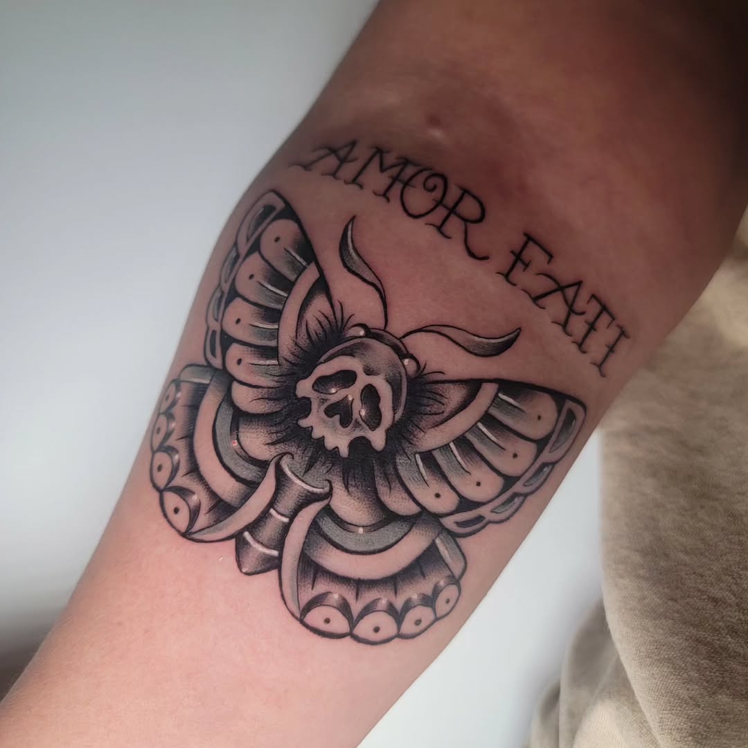 Tattoo by @suckafish_tattoos — american_traditional, lettering_script