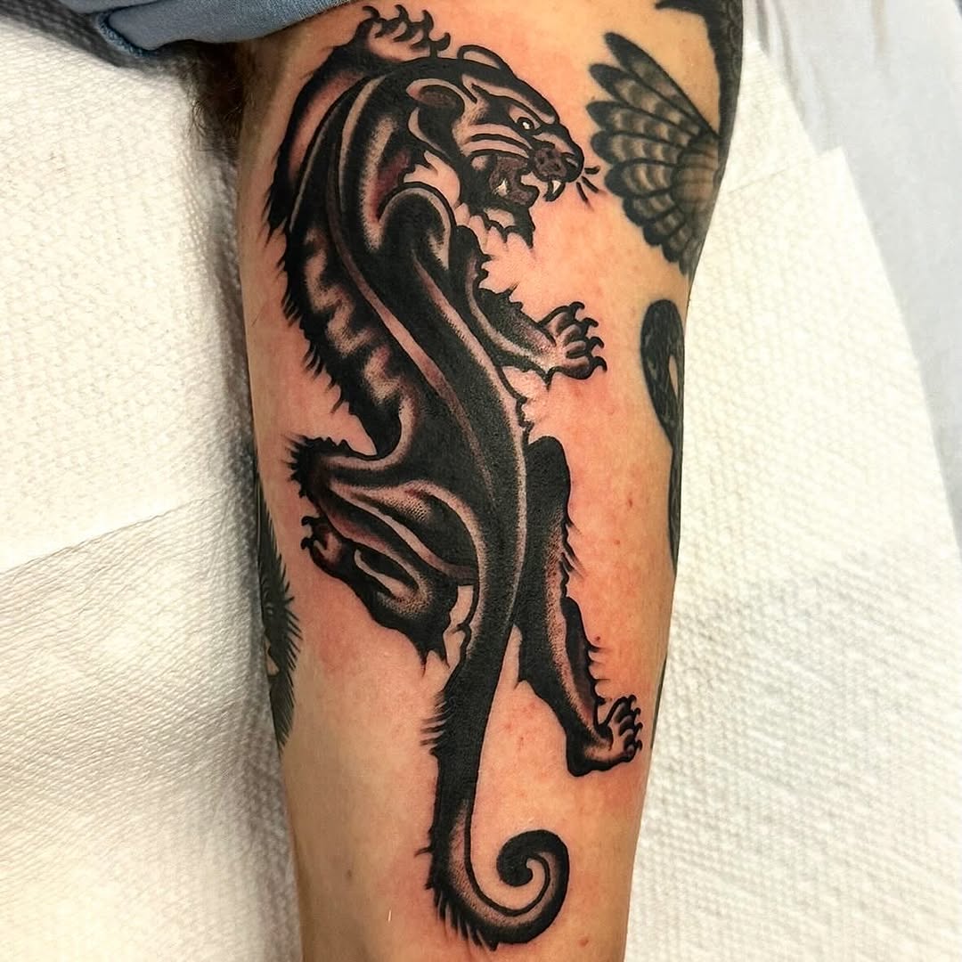 Tattoo by @jaredallentattoos — american_traditional, black_and_grey