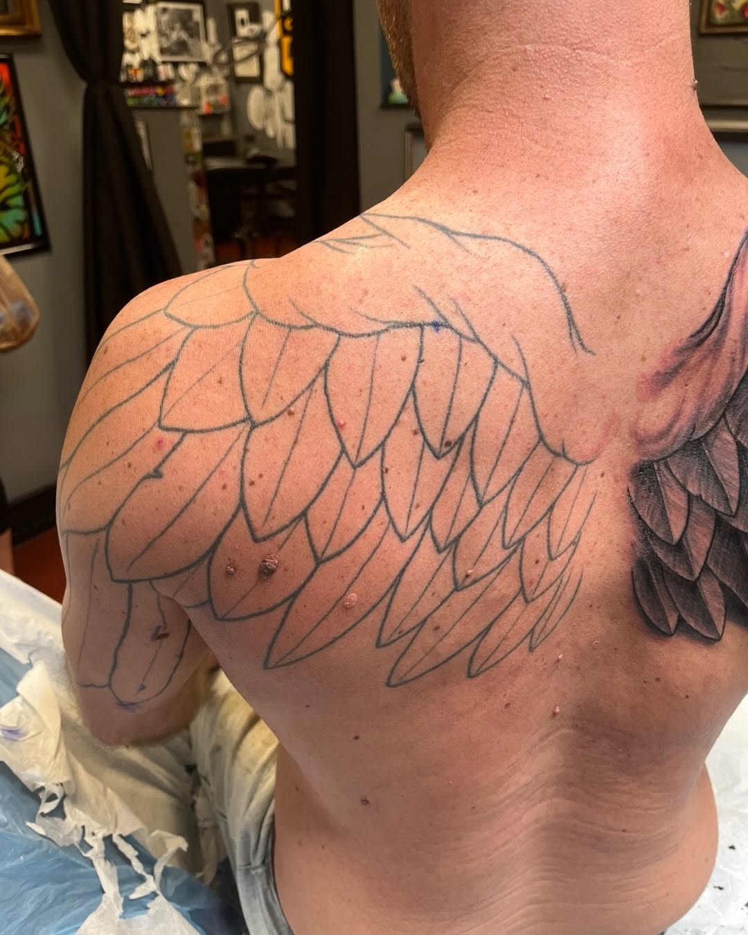 Tattoo by @vectordoe — blackwork, realism