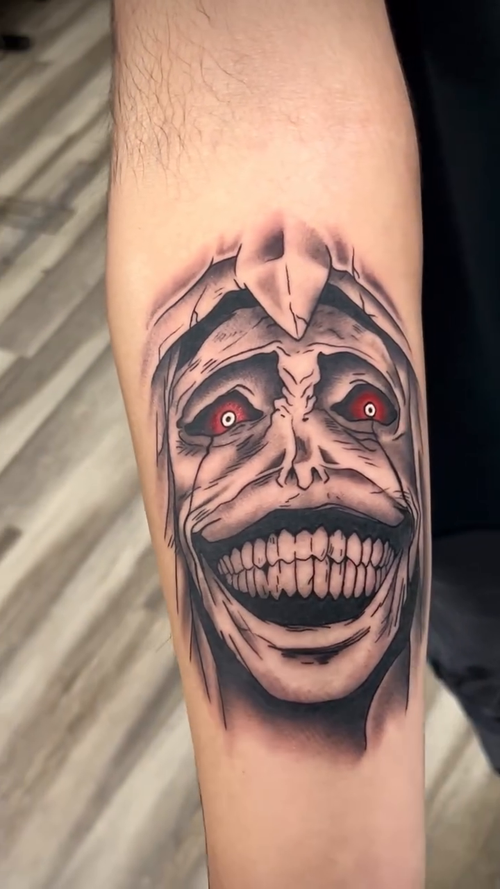 Tattoo by @tattoo4thrills — realism, dark_realism