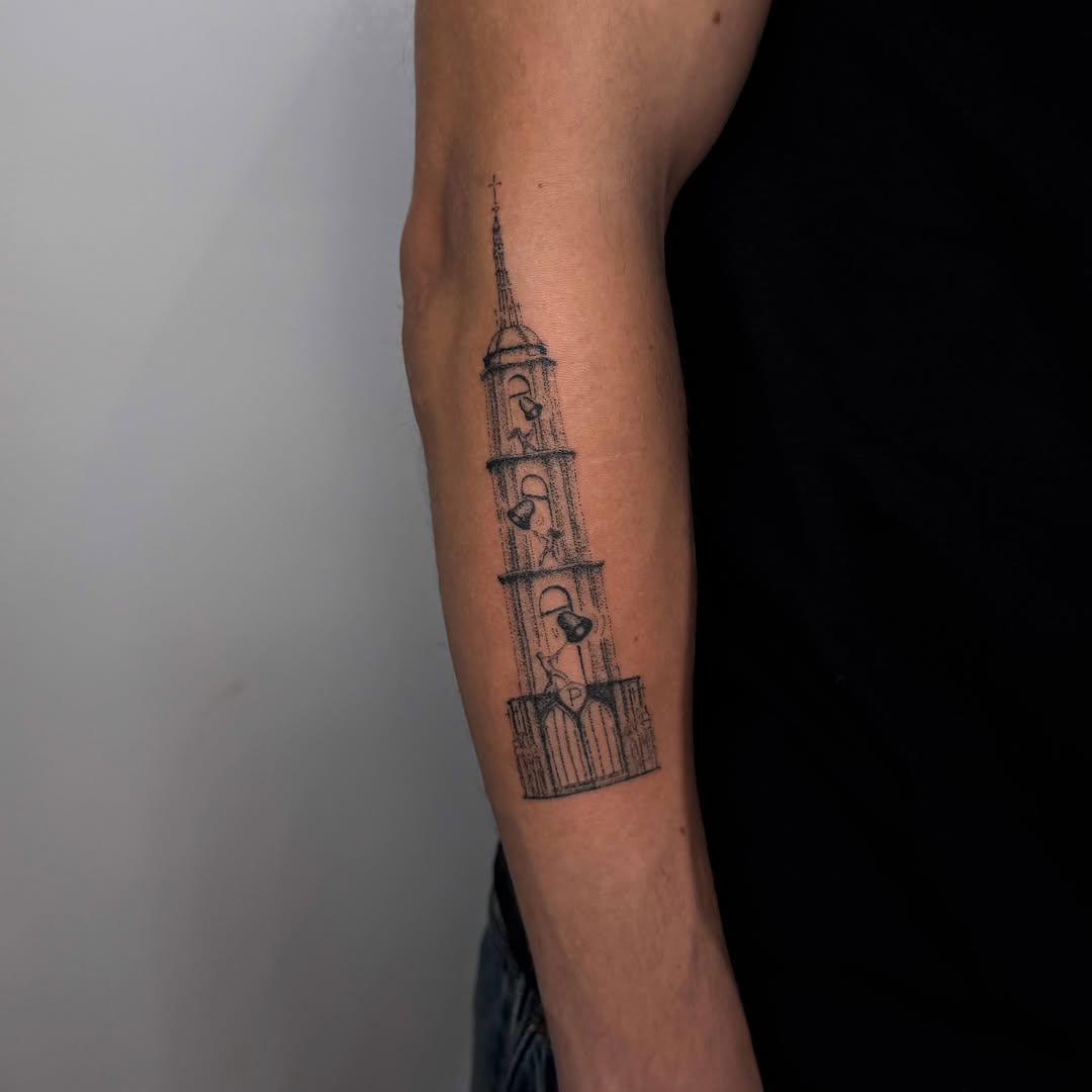 Tattoo by @handpokeforever — fine_line, dotwork