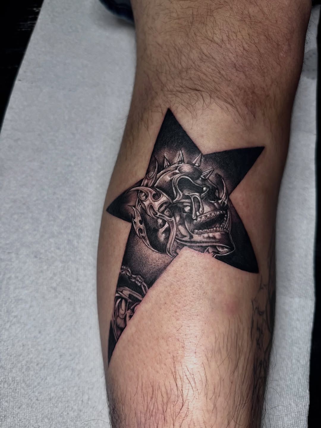 Tattoo by @inkskilla — black_and_grey, realism