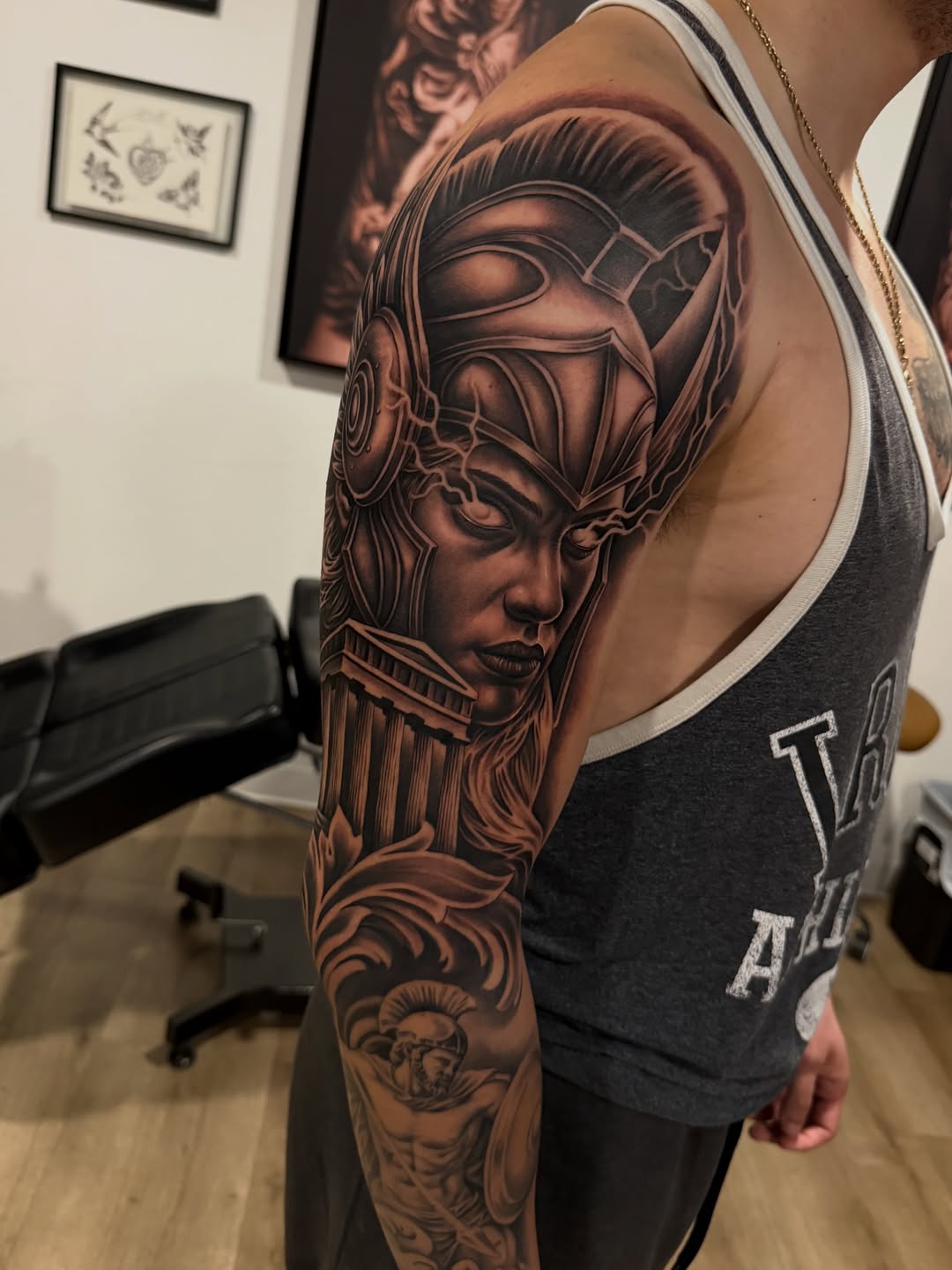 Tattoo by @coleworldtattoo — realism, black_and_grey