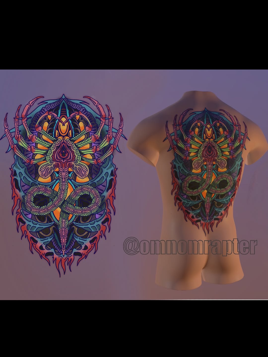 Tattoo by @omnomrapter — new_school, geometric