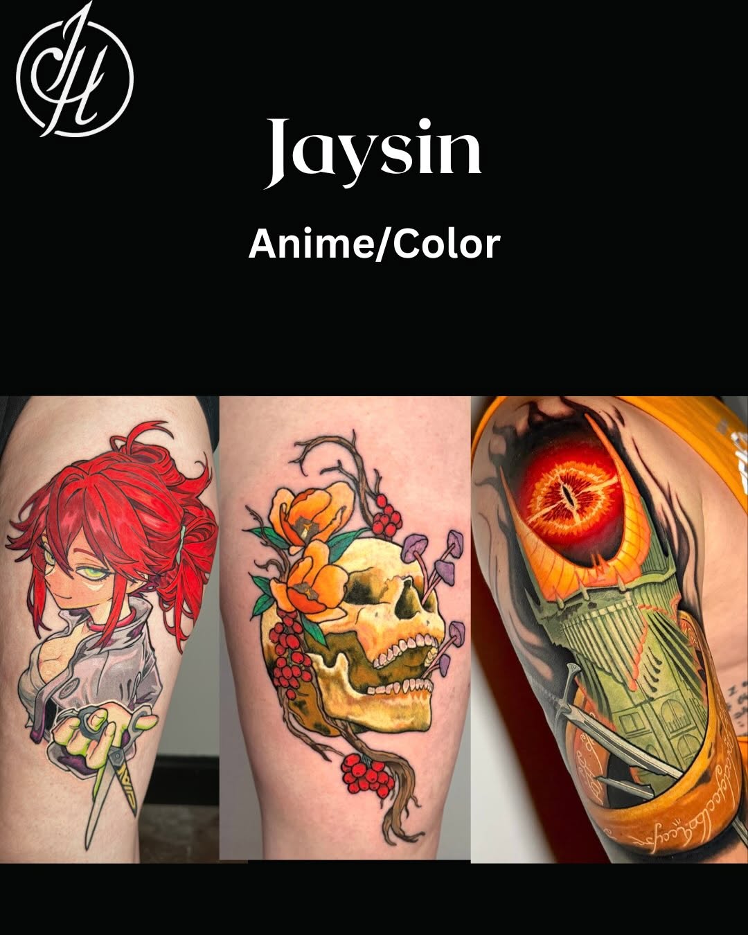 Tattoo by @morgue.inkz — anime, realism