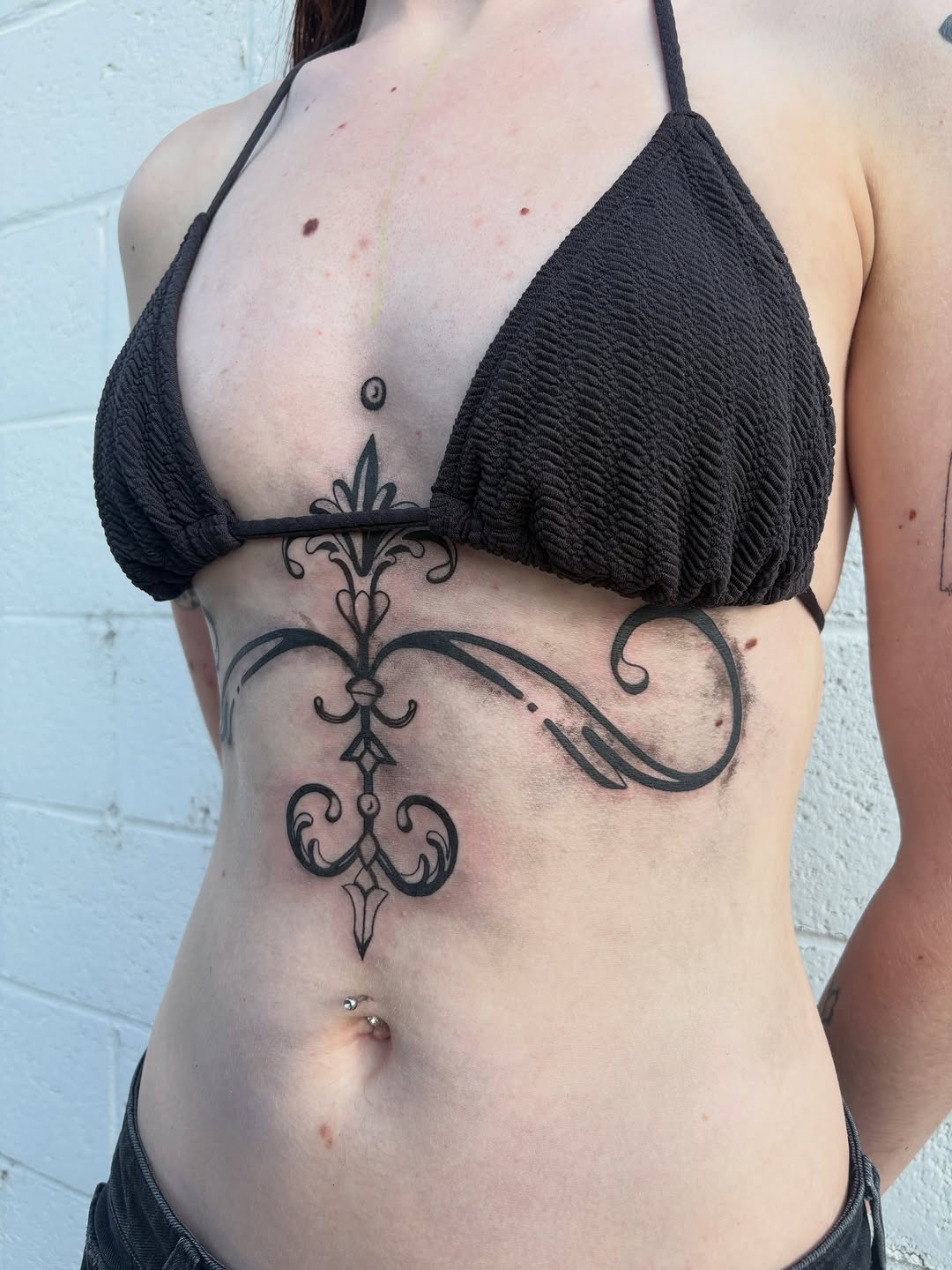 Tattoo by @apricot.pokes β ornamental, black_and_grey