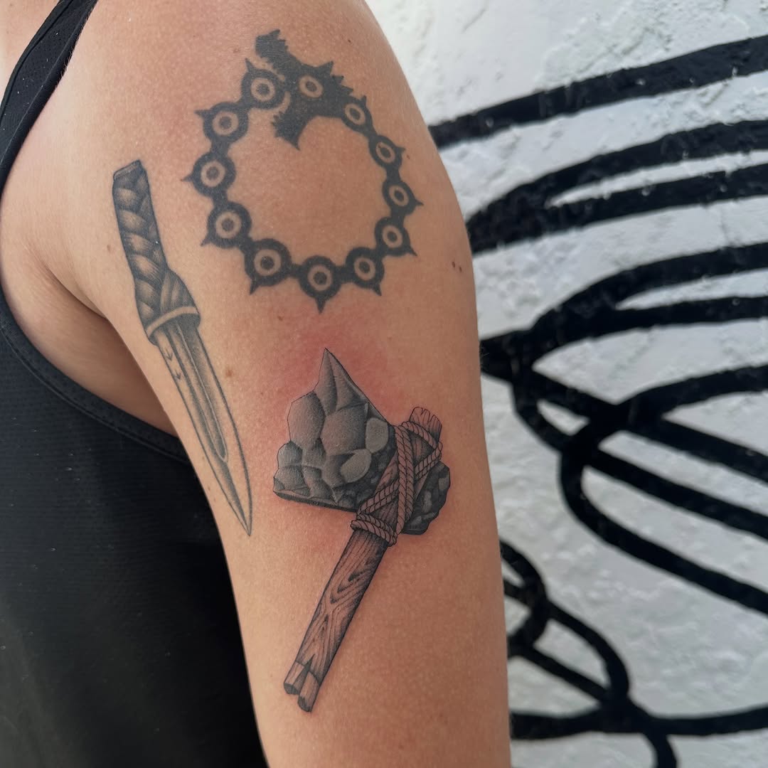 Tattoo by @jaredsharp.ink — black_and_grey, realism