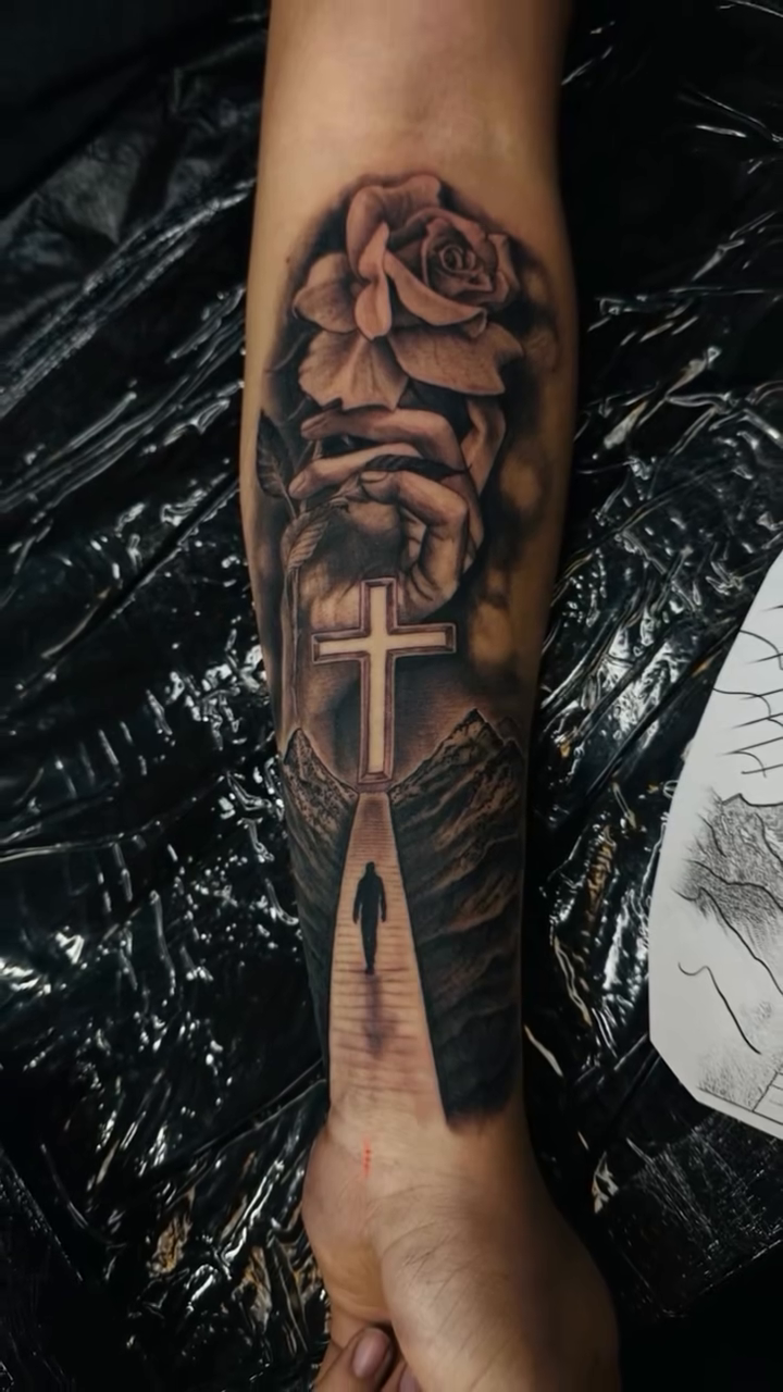Tattoo by @tovar_tattoos — black_and_grey, realism