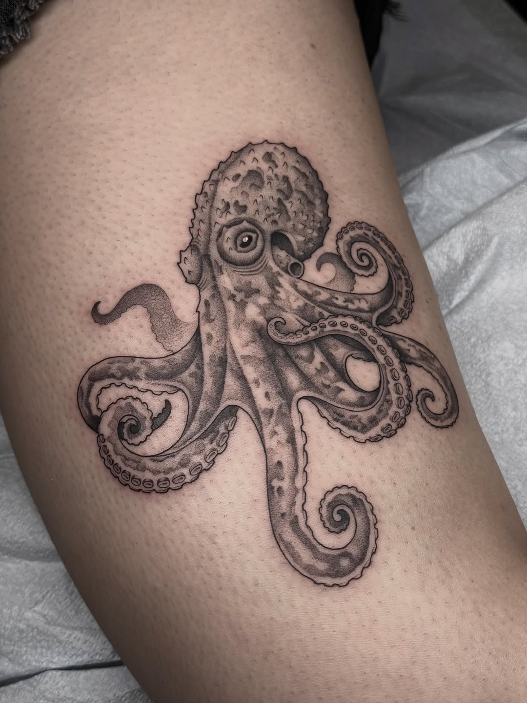 Tattoo by @carlosthebarloswarlos_ — realism, black_and_grey