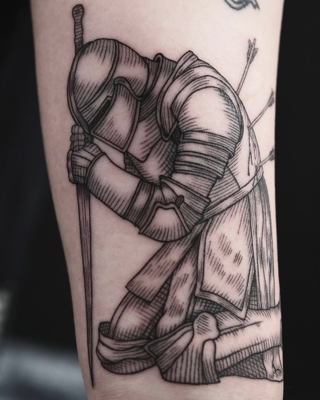 Tattoo by @nocool_kim — illustrative, black_and_grey