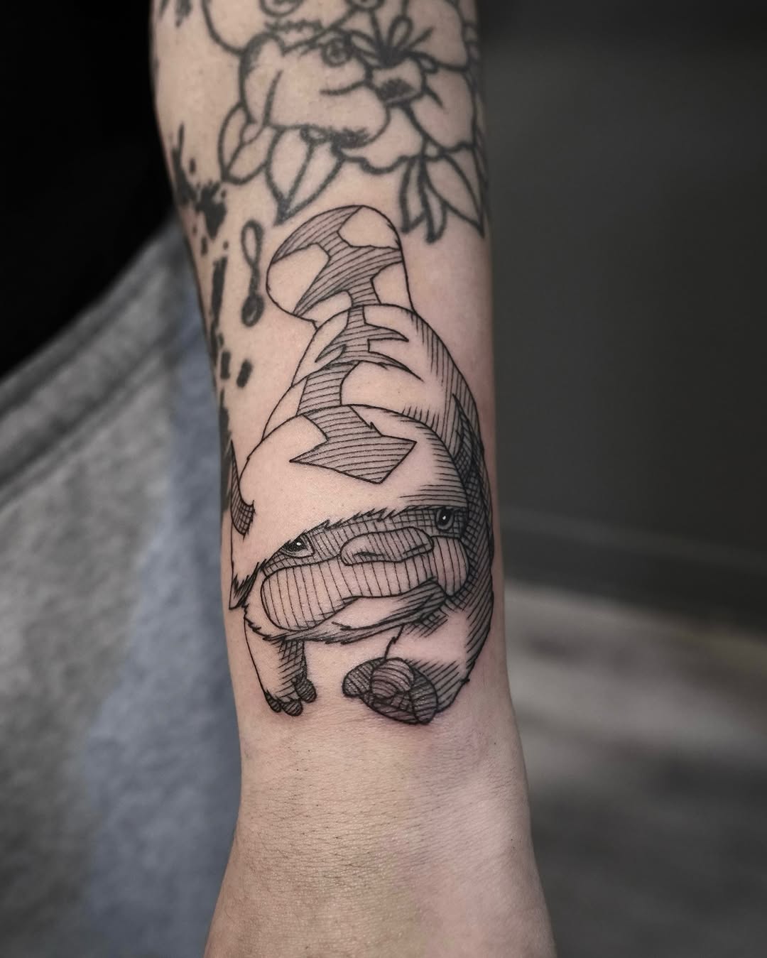 Tattoo by @nocool_kim — illustrative, black_and_grey