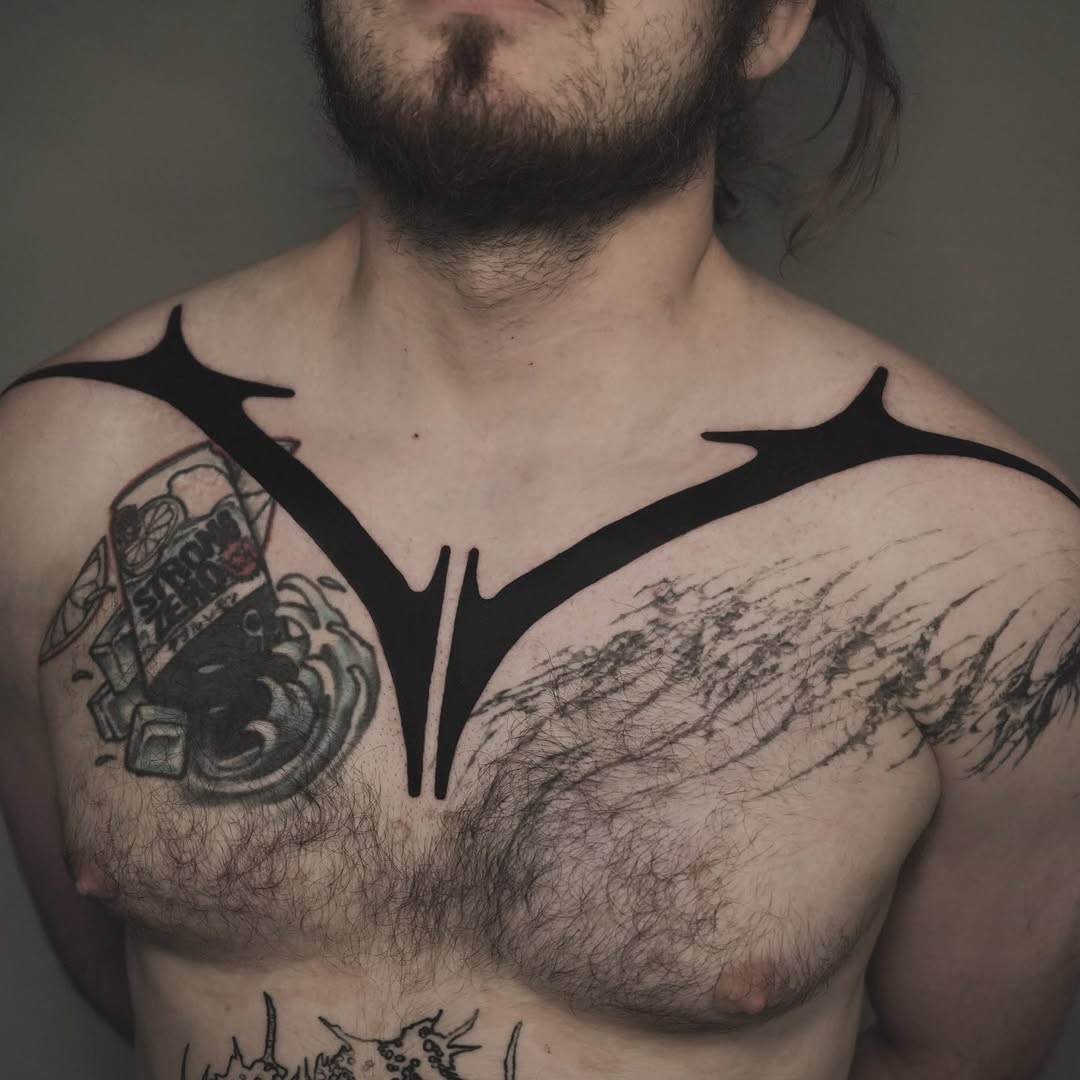 Tattoo by @cassadybell — blackwork, illustrative