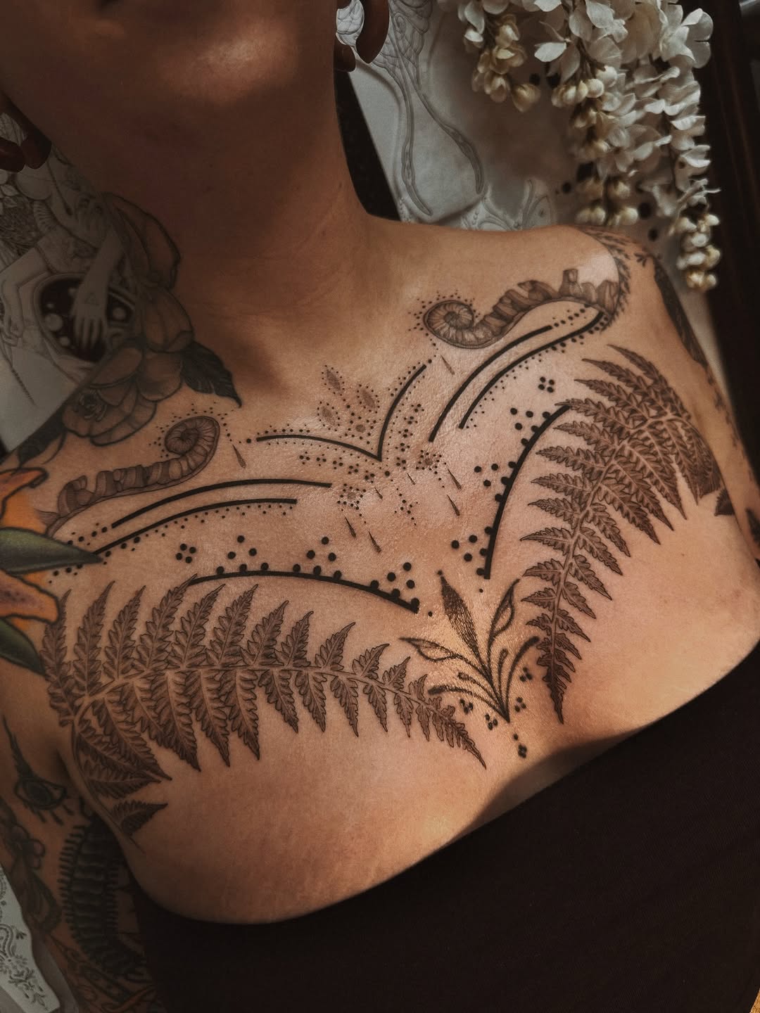 Tattoo by @mushrooomqueen β dotwork, ornamental