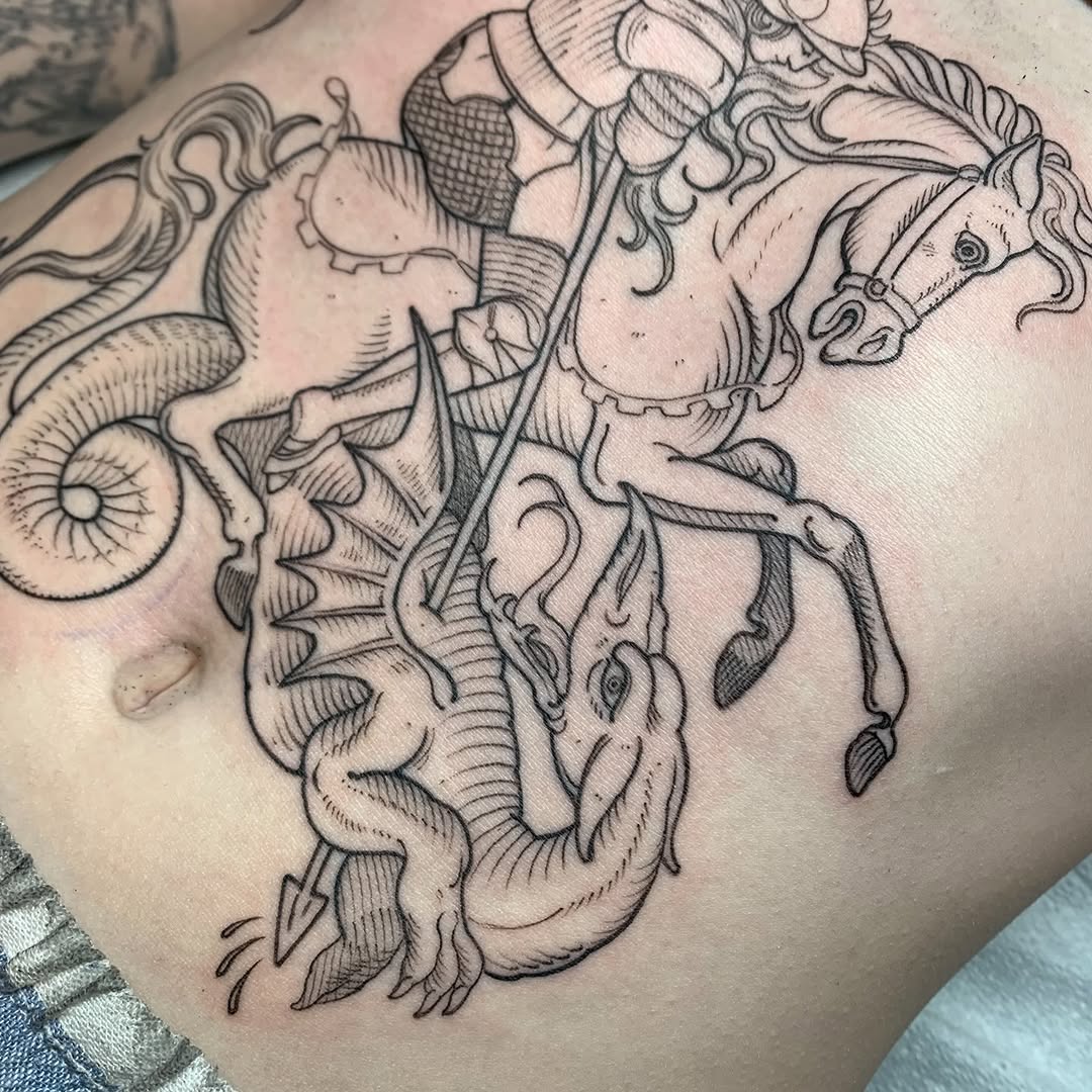 Tattoo by @tabby_wirebach_tattoos — illustrative