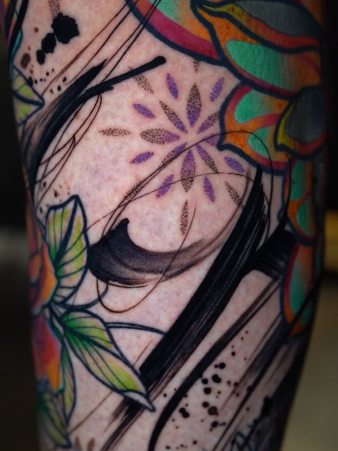 Tattoo by @hxc.tattoos — trash_polka, blackwork