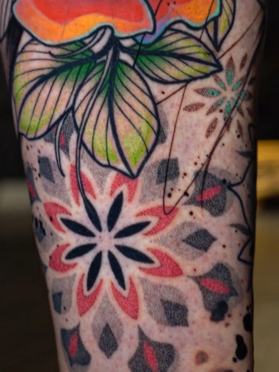 Tattoo by @hxc.tattoos — geometric, dotwork