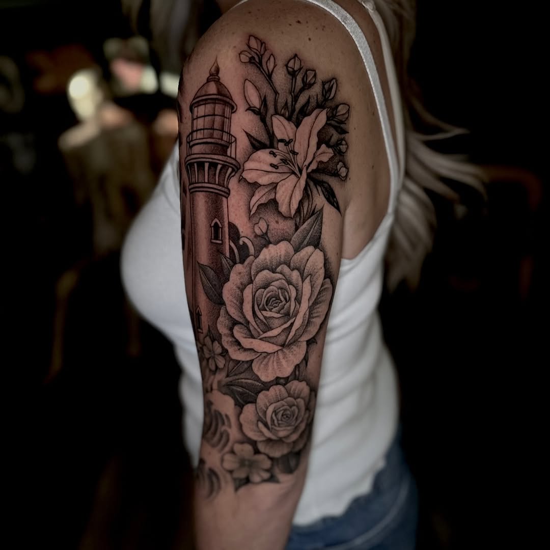 Tattoo by @bigstevelewis — realism, black_and_grey