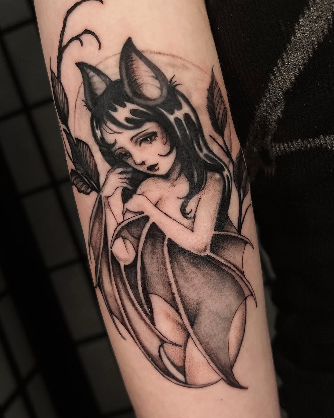Tattoo by @pixisoda โ dark_realism, black_and_grey