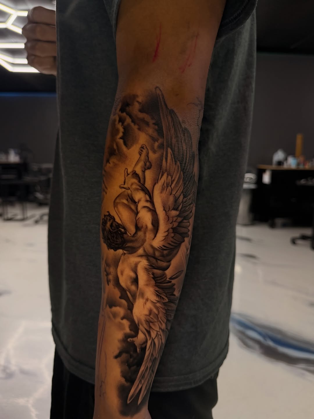 Tattoo by @tattoosbyivang โ realism, black_and_grey