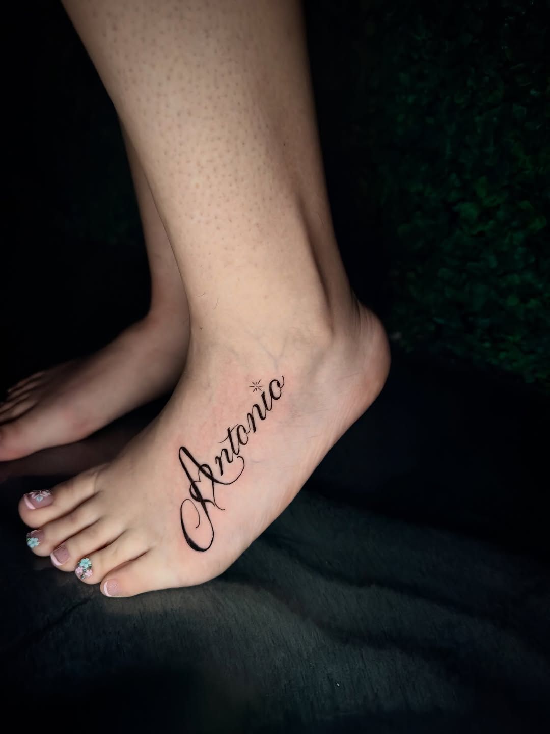 Tattoo by @bellaskytattoos — lettering_script, fine_line