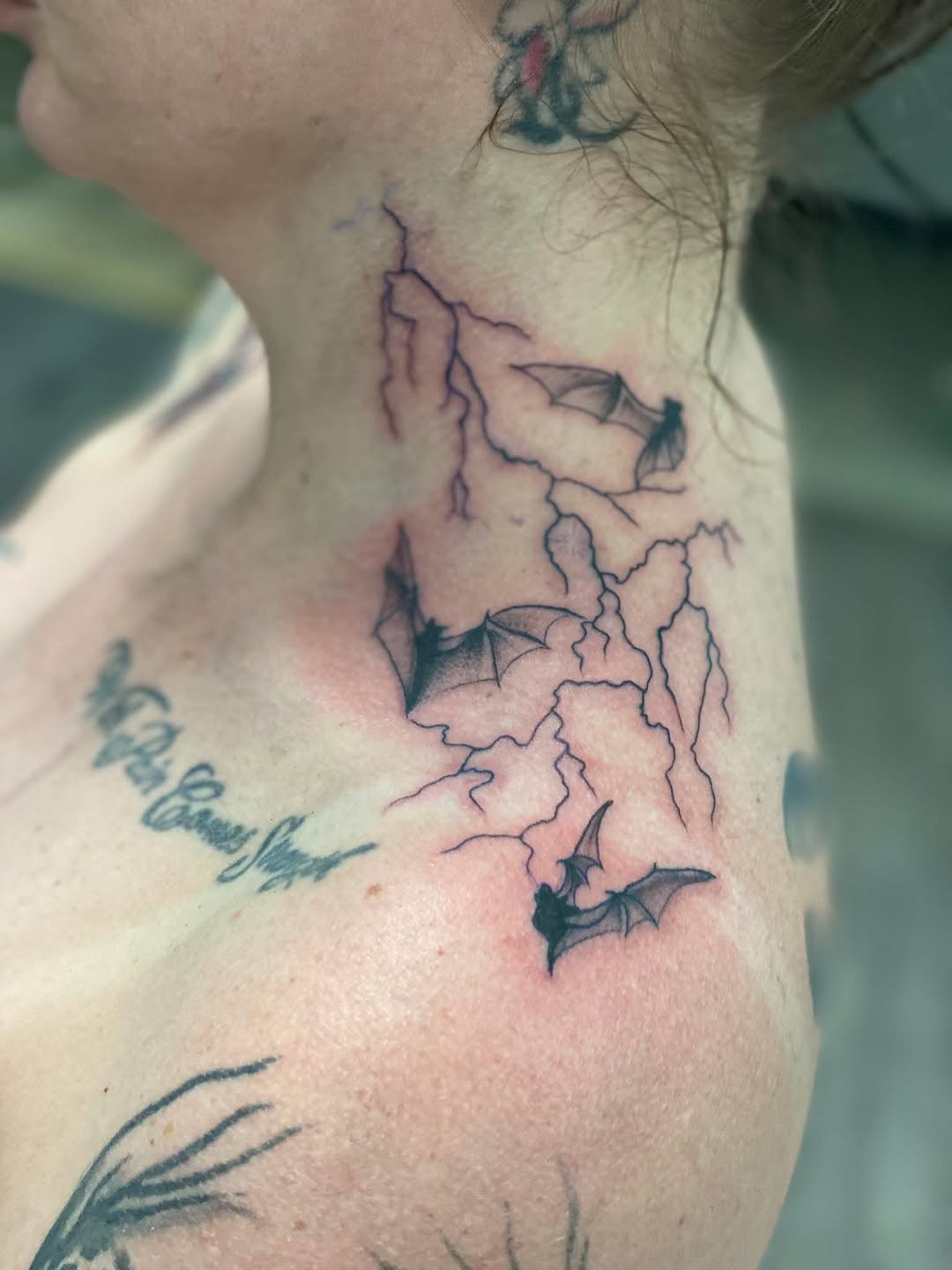 Tattoo by @woetattoos โ black_and_grey, fine_line