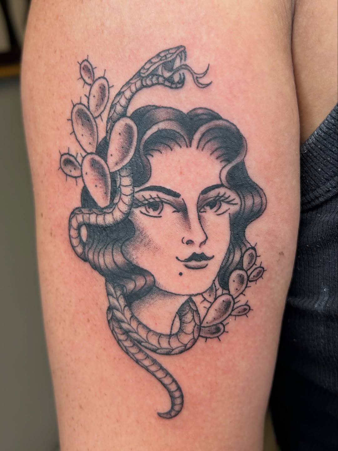 Tattoo by @nellycattattoos โ american_traditional, black_and_grey
