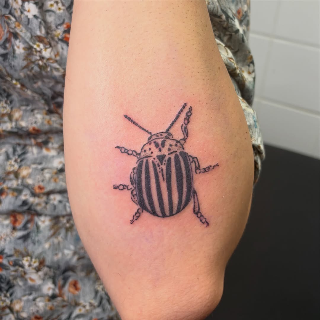 Tattoo by @mushypokes — black_and_grey