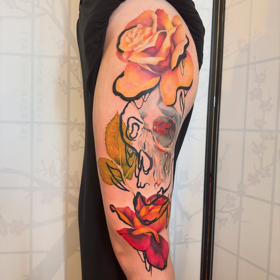 Tattoo by @artem.tattoos — realism, trash_polka