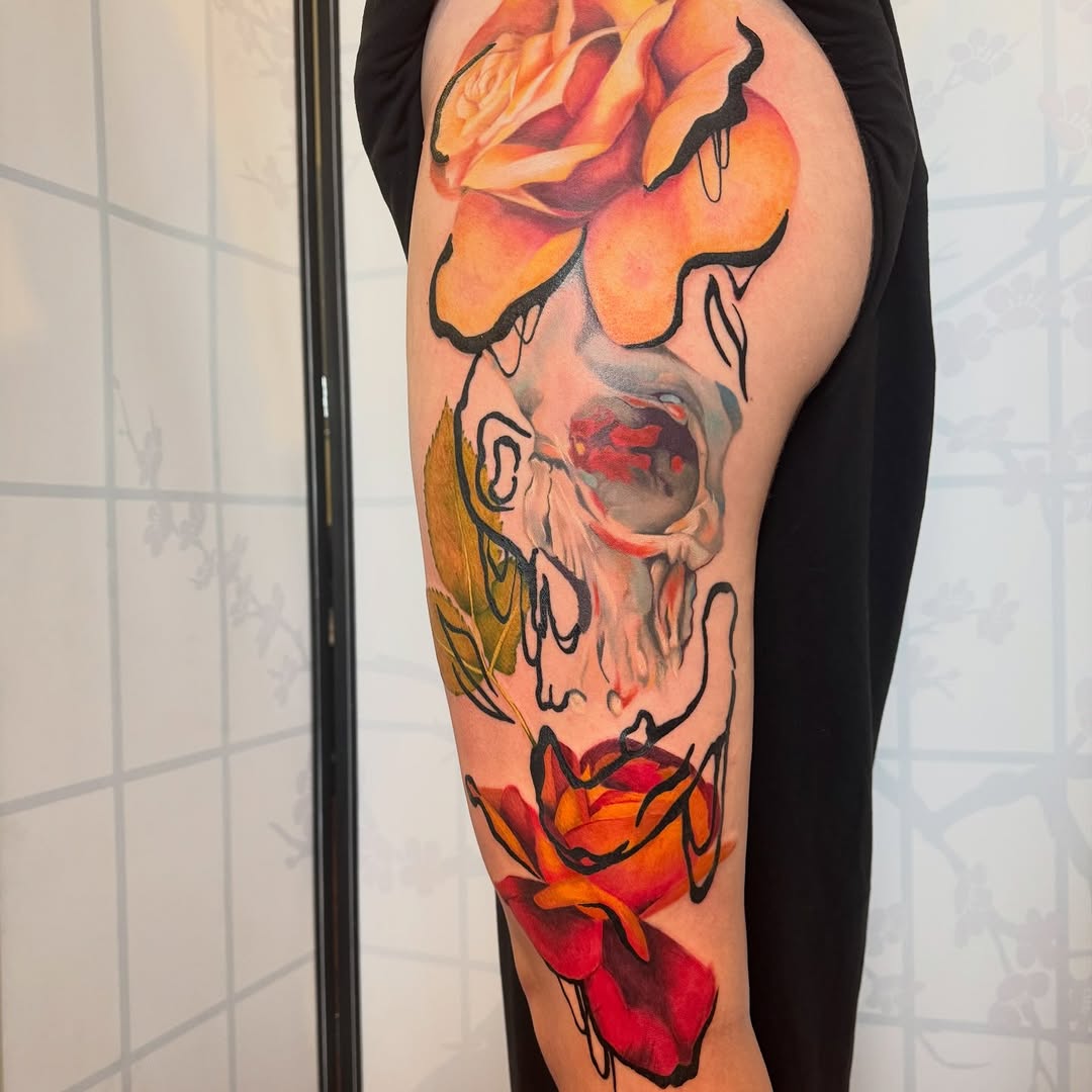 Tattoo by @artem.tattoos — realism, trash_polka