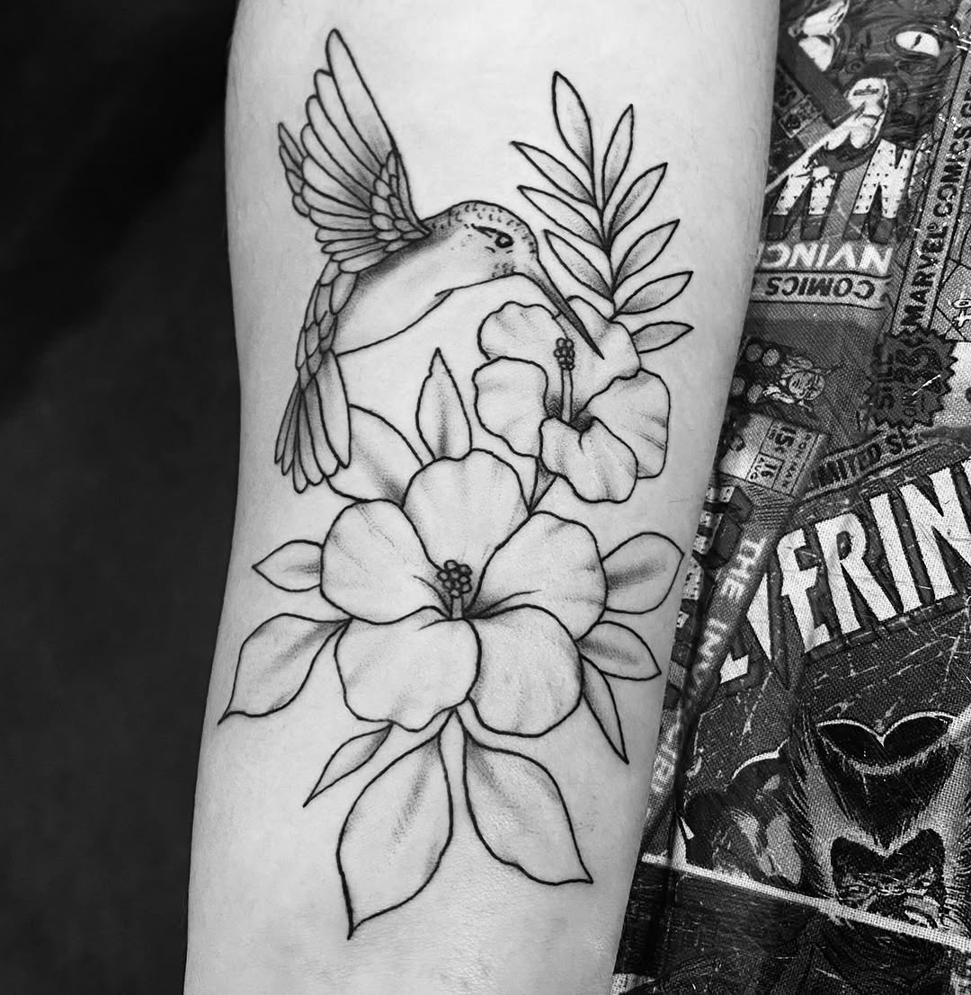 Tattoo by @tattooartist_rileyalexander — fine_line, black_and_grey