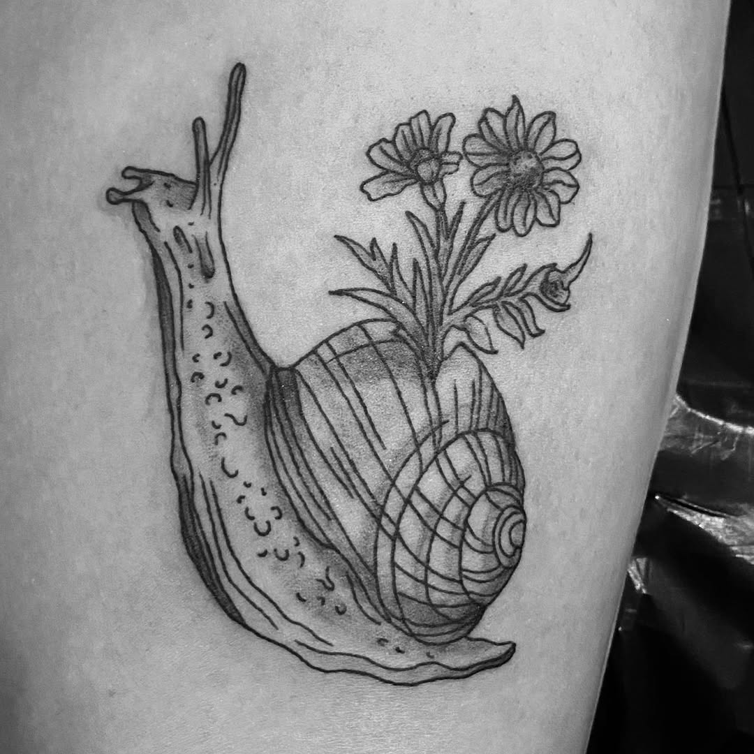 Tattoo by @tattooartist_rileyalexander — illustrative, black_and_grey